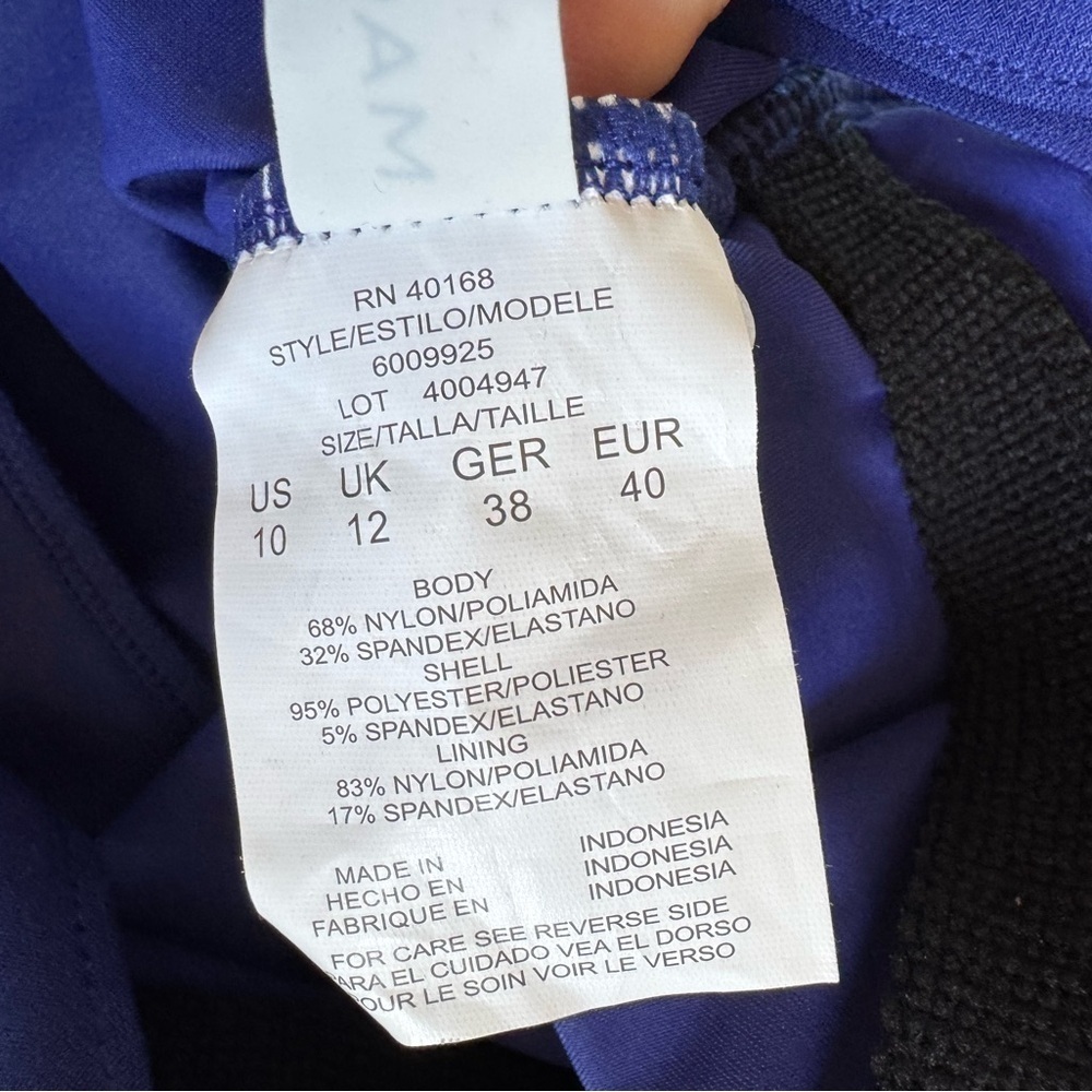Magicsuit swim dress purple blue size 10 underwire - Picture 5 of 5